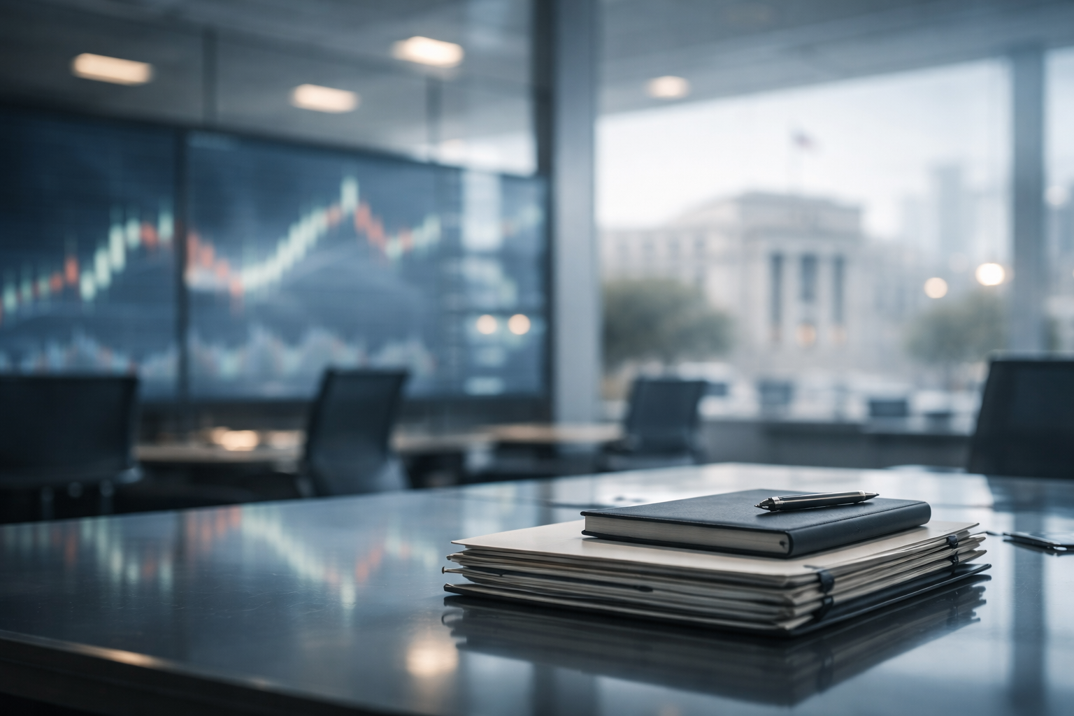 Crypto Markets Brace for a Macro-Heavy Week as Key Economic Events Line Up Photorealistic financial newsroom scene with abstract market screens and institutional elements, symbolizing a macro-heavy week for crypto and global markets.